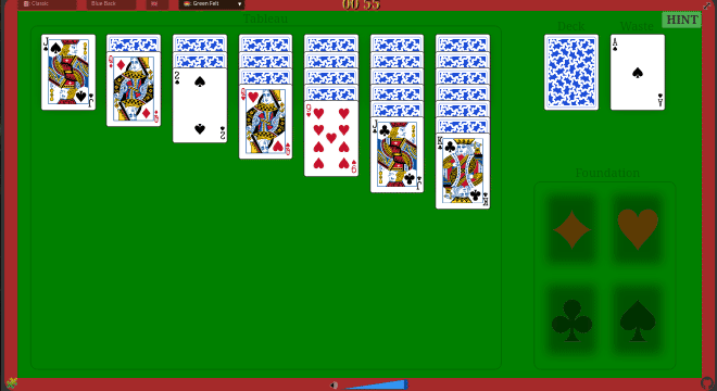SVG Klondike screenshot 1