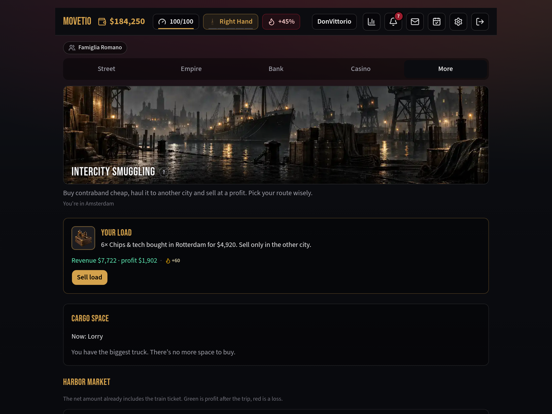 Movetio screenshot 2