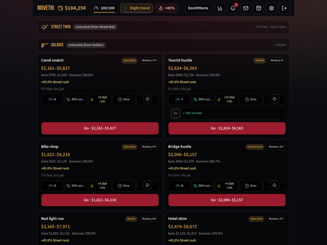 Movetio screenshot 1