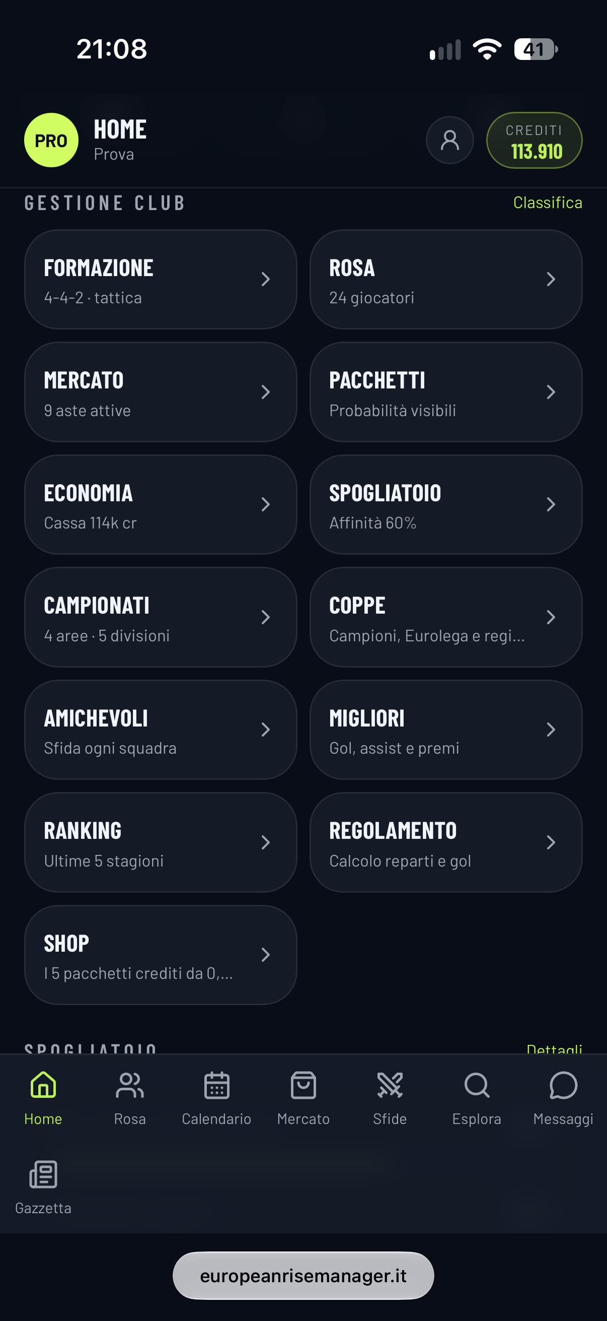 Europeanrisemanager screenshot 1