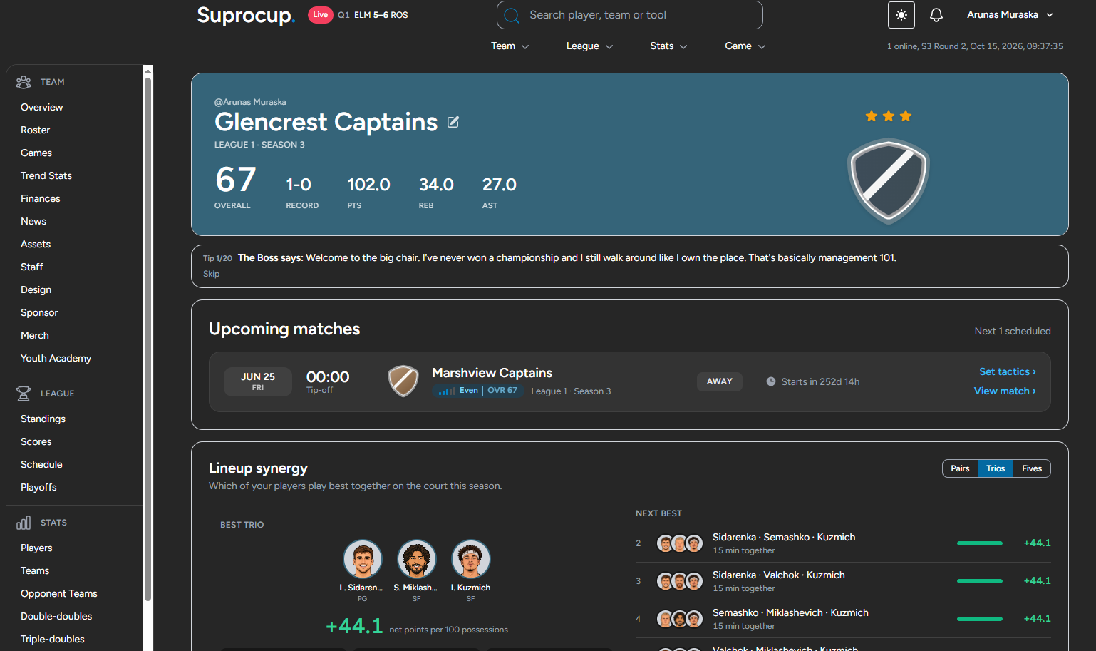 Suprocup - basketball manager screenshot 5