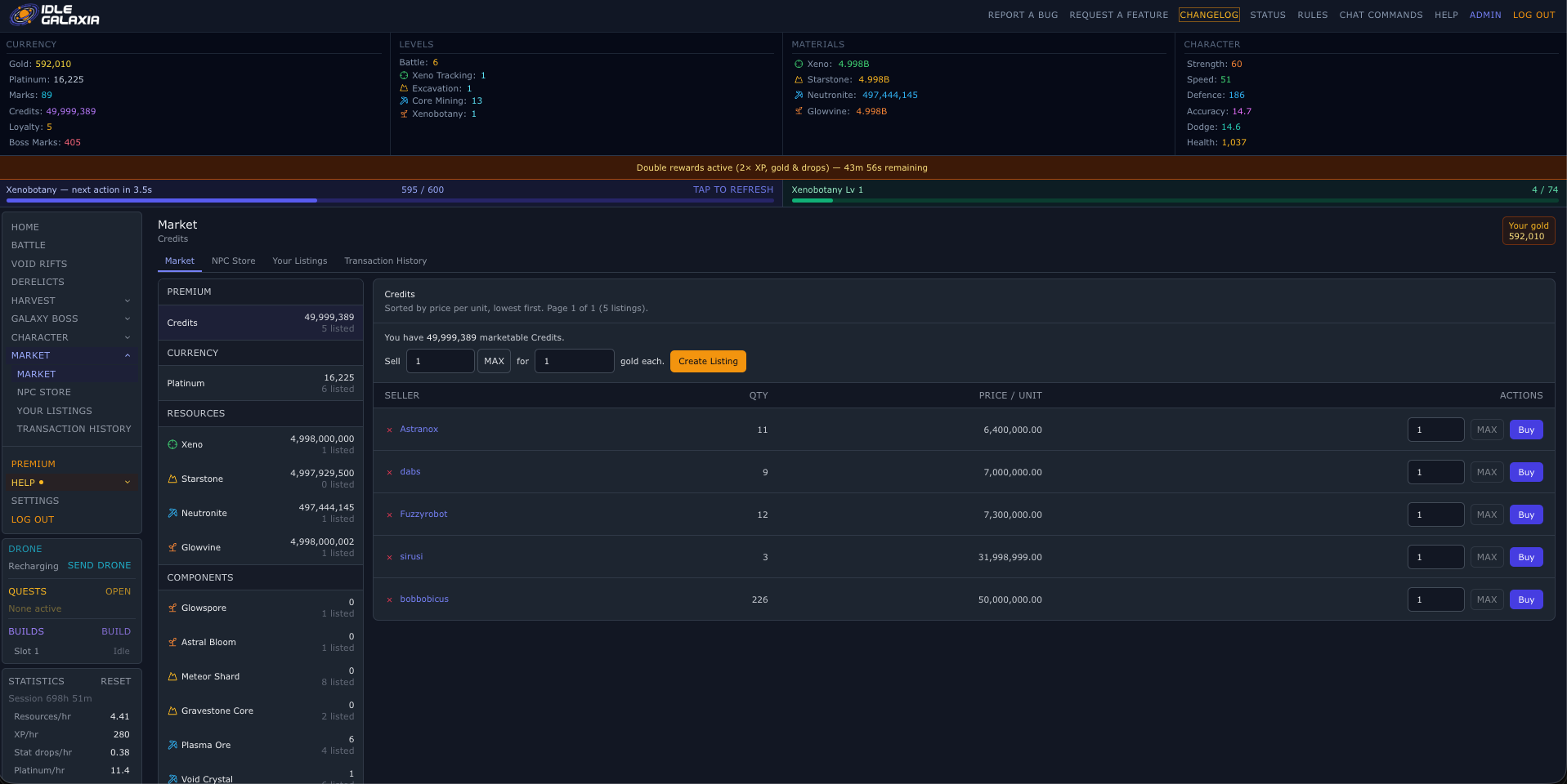 Idle Galaxia screenshot 1