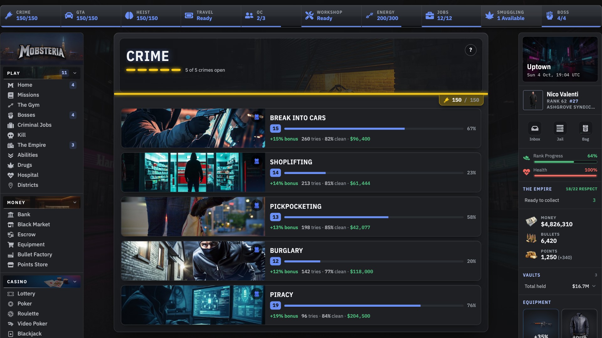 Mobsteria screenshot 2