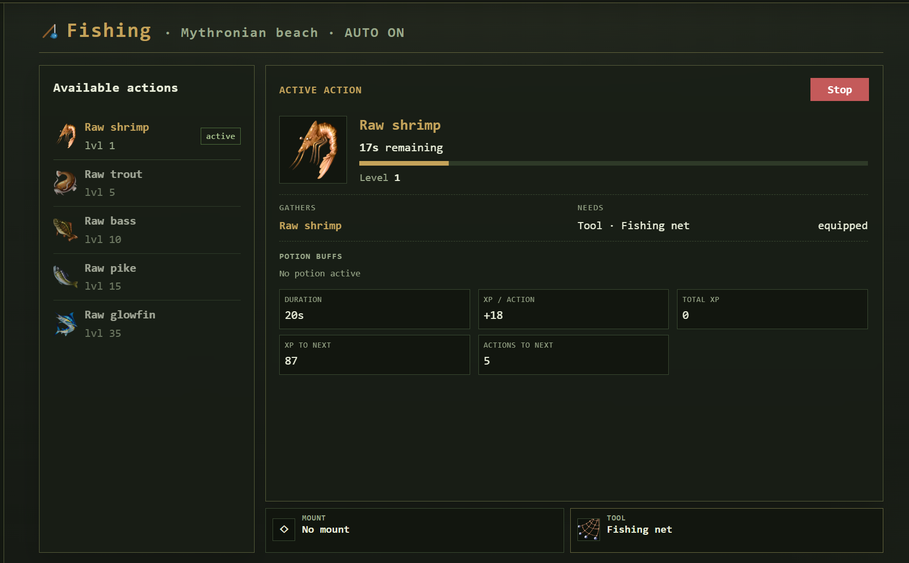 Mythronia - Text based RPG game screenshot 1