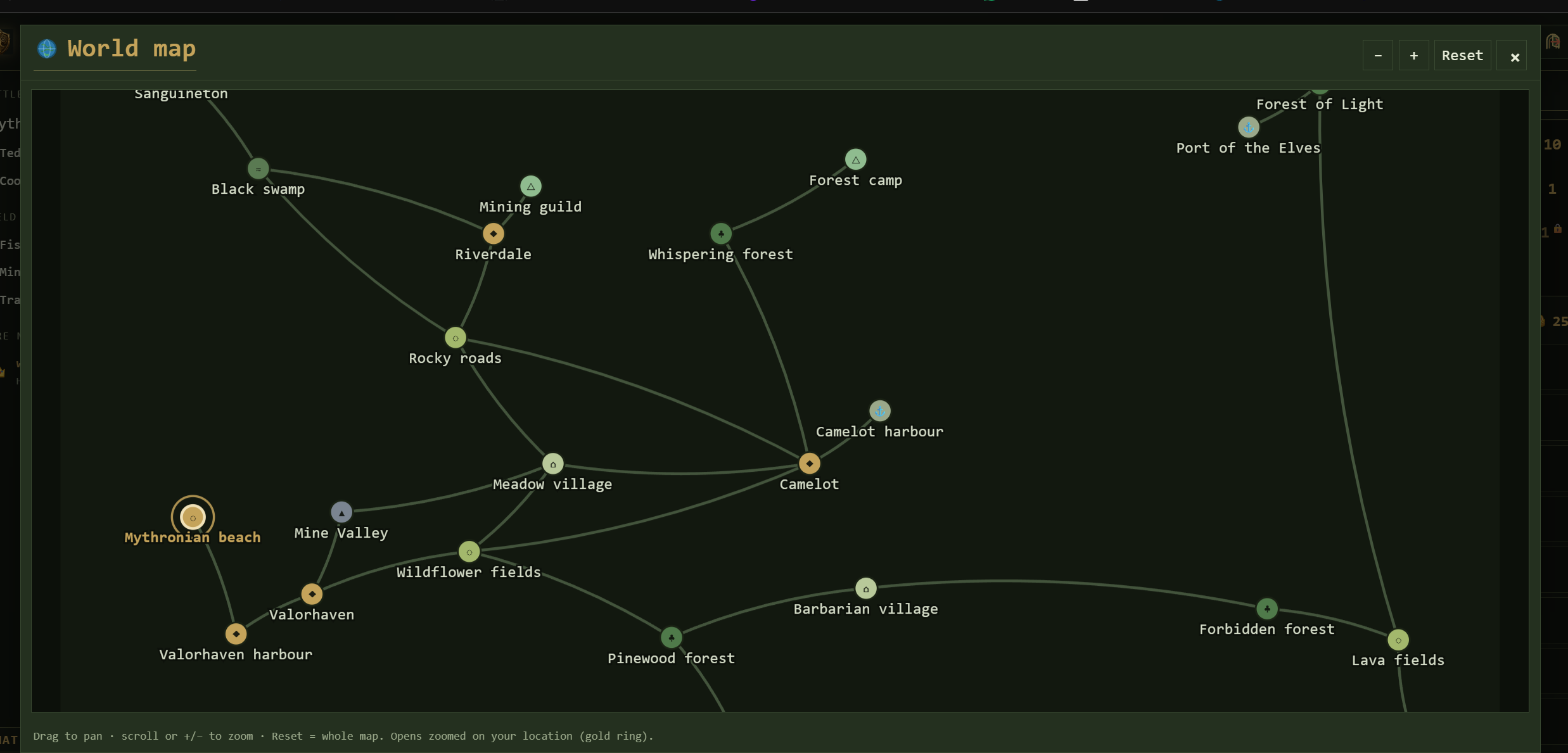 Mythronia - Text based RPG game screenshot 3