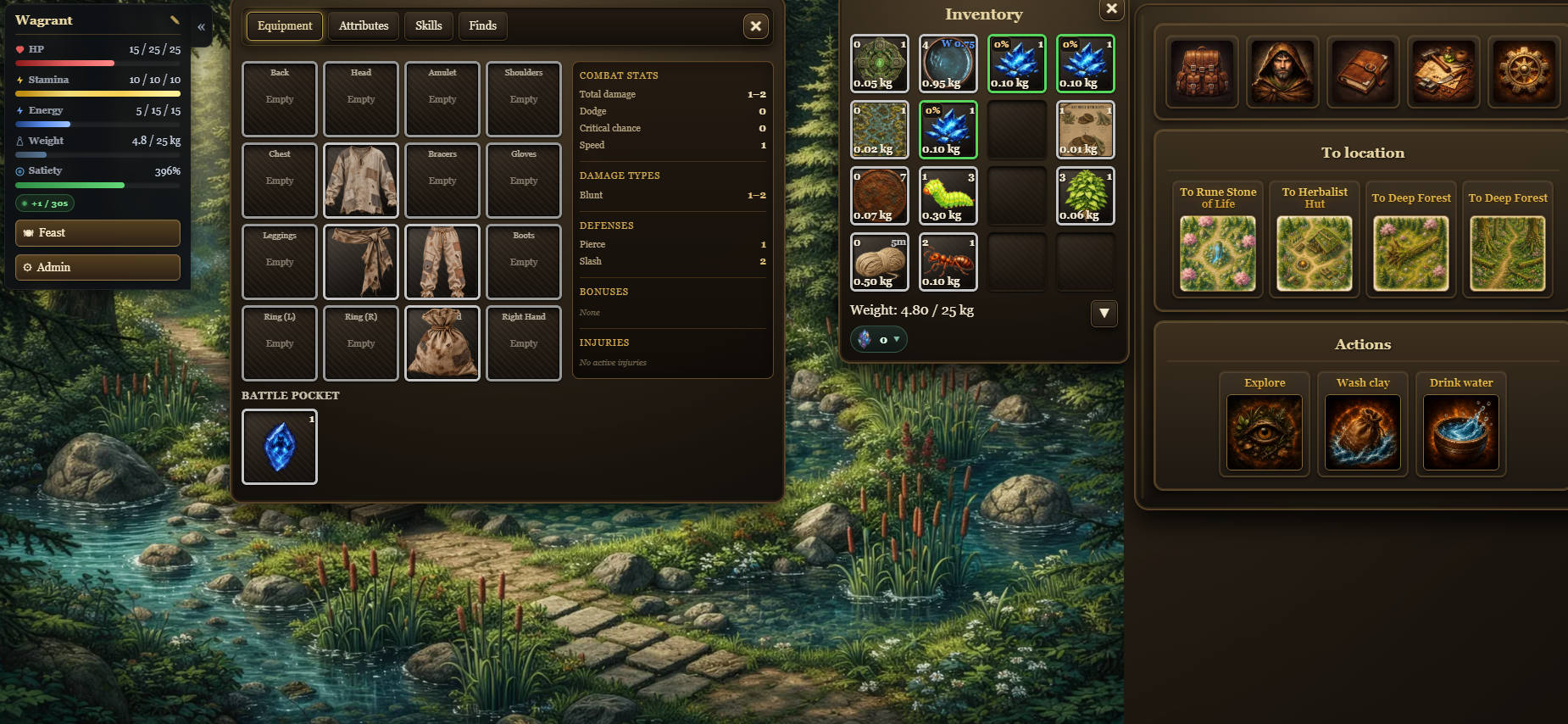 Fragments of worlds - gameplay screenshot
