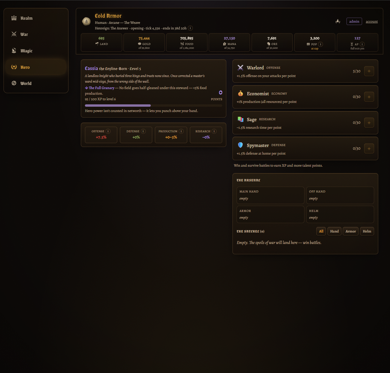 Hexreign — Persistent Browser Strategy Game (open alpha) screenshot 2