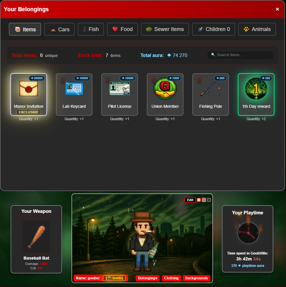 Goobville - Text-based life simulation screenshot 3