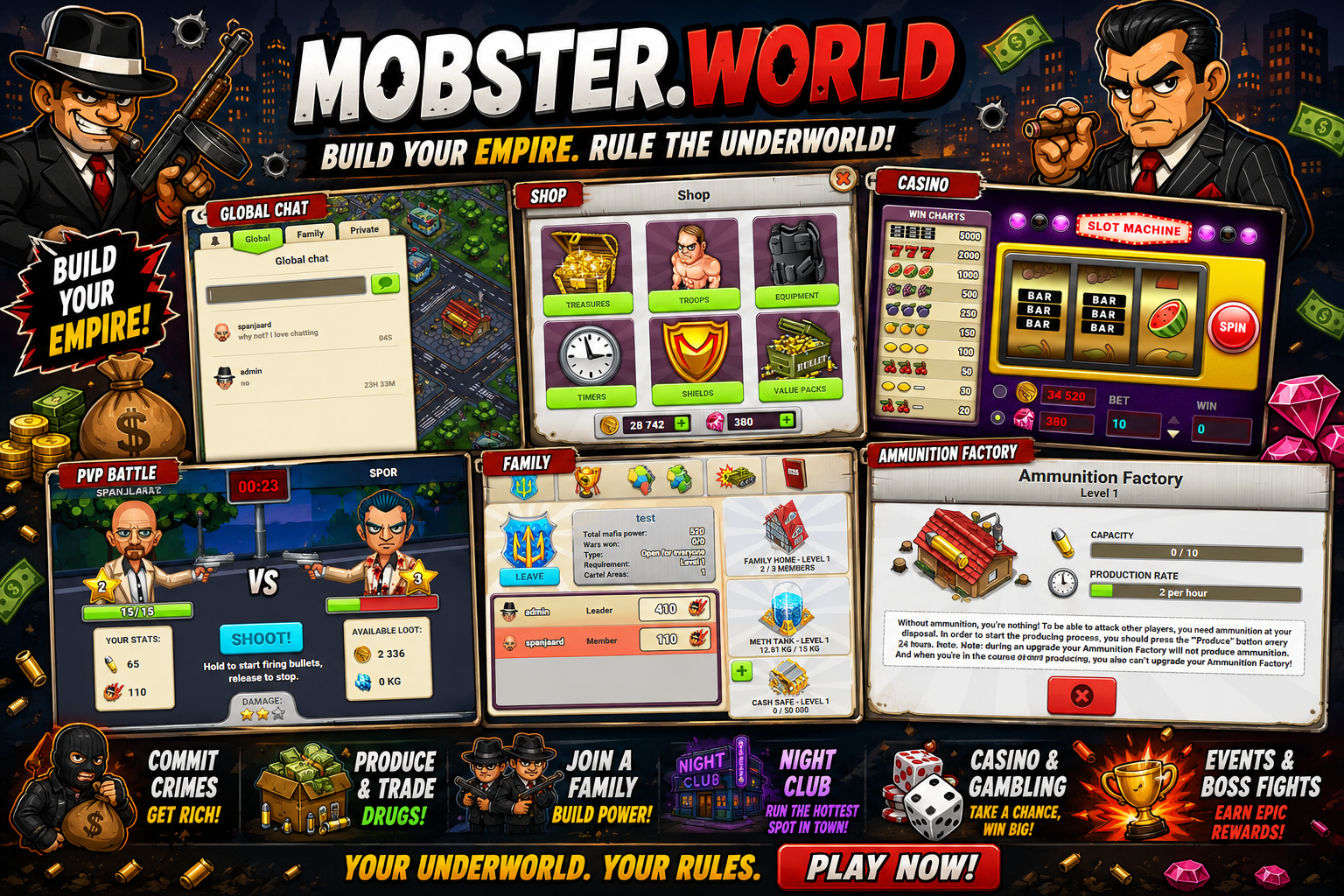 🔥Mobster World Online🔥 screenshot 1