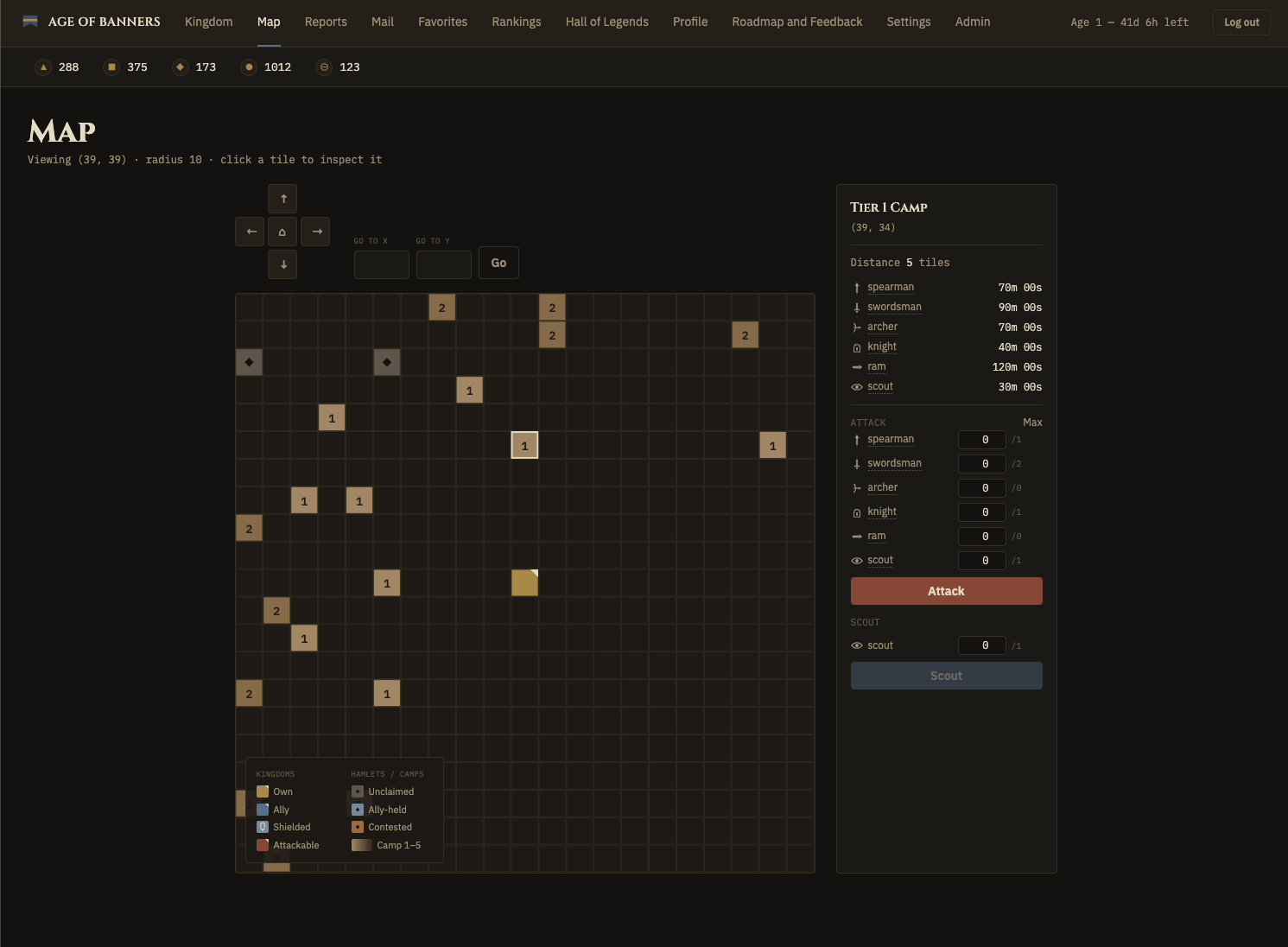 Age of Banners - Text-based medieval war game screenshot 3