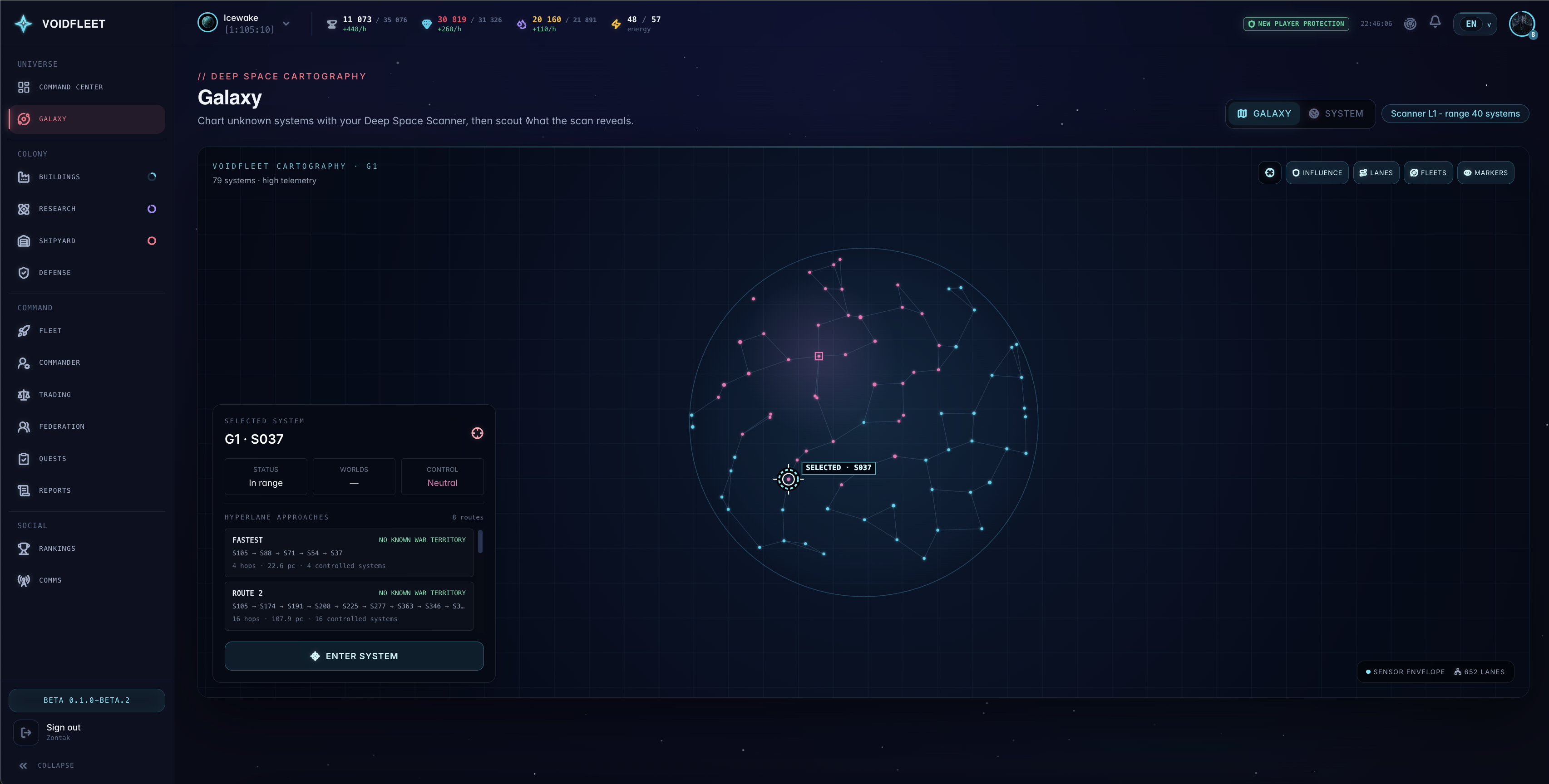 VoidFleet - gameplay screenshot
