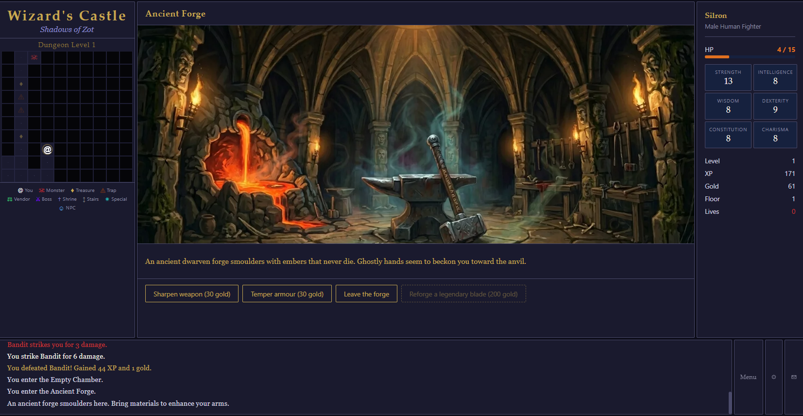 Wizard's Castle: Shadows of Zot screenshot 2