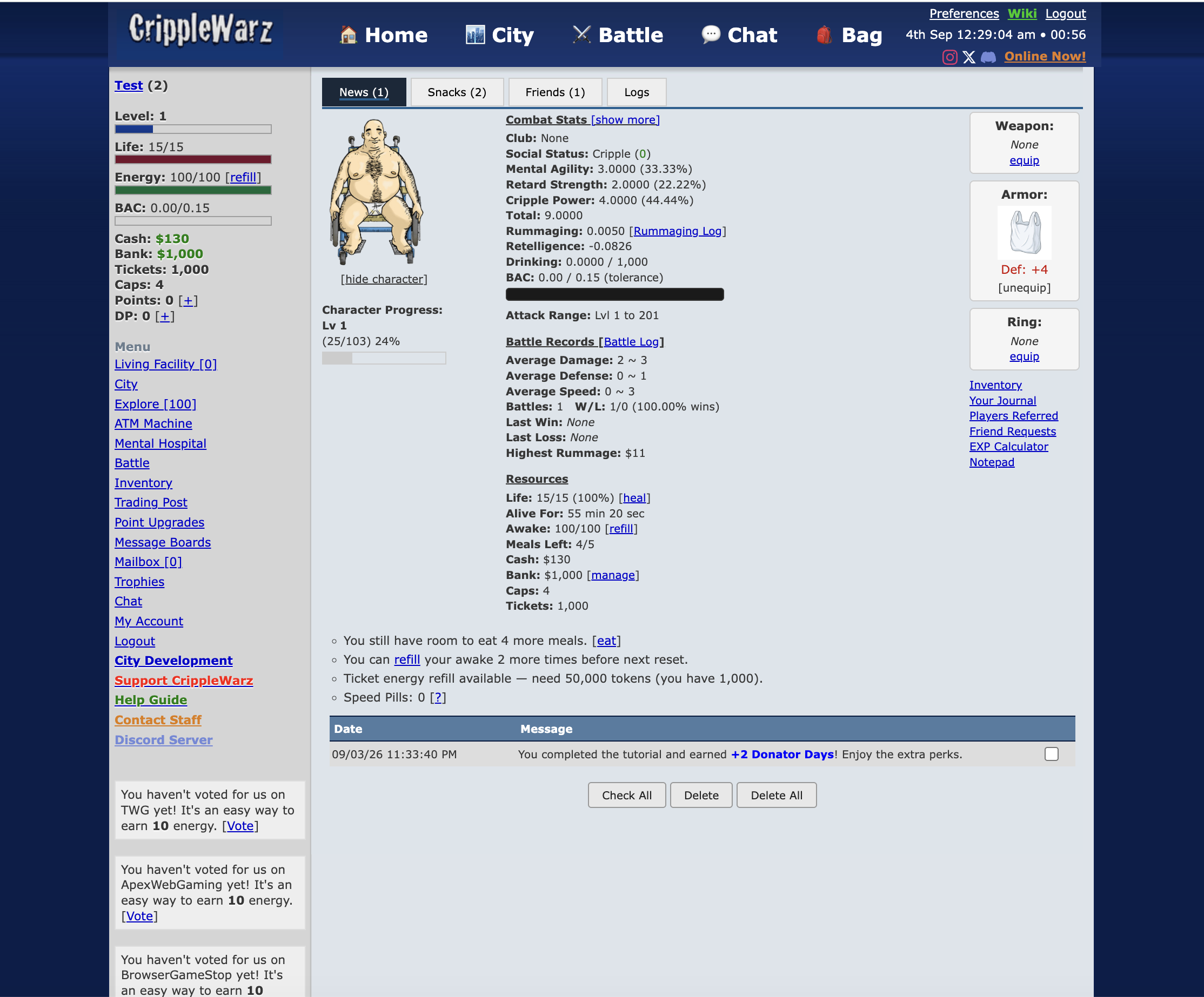 CrippleWarz screenshot 2