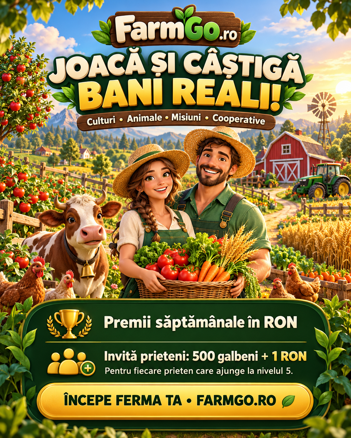 FarmGo.ro  Browser Farming Game with Real-Money Rewards screenshot 2