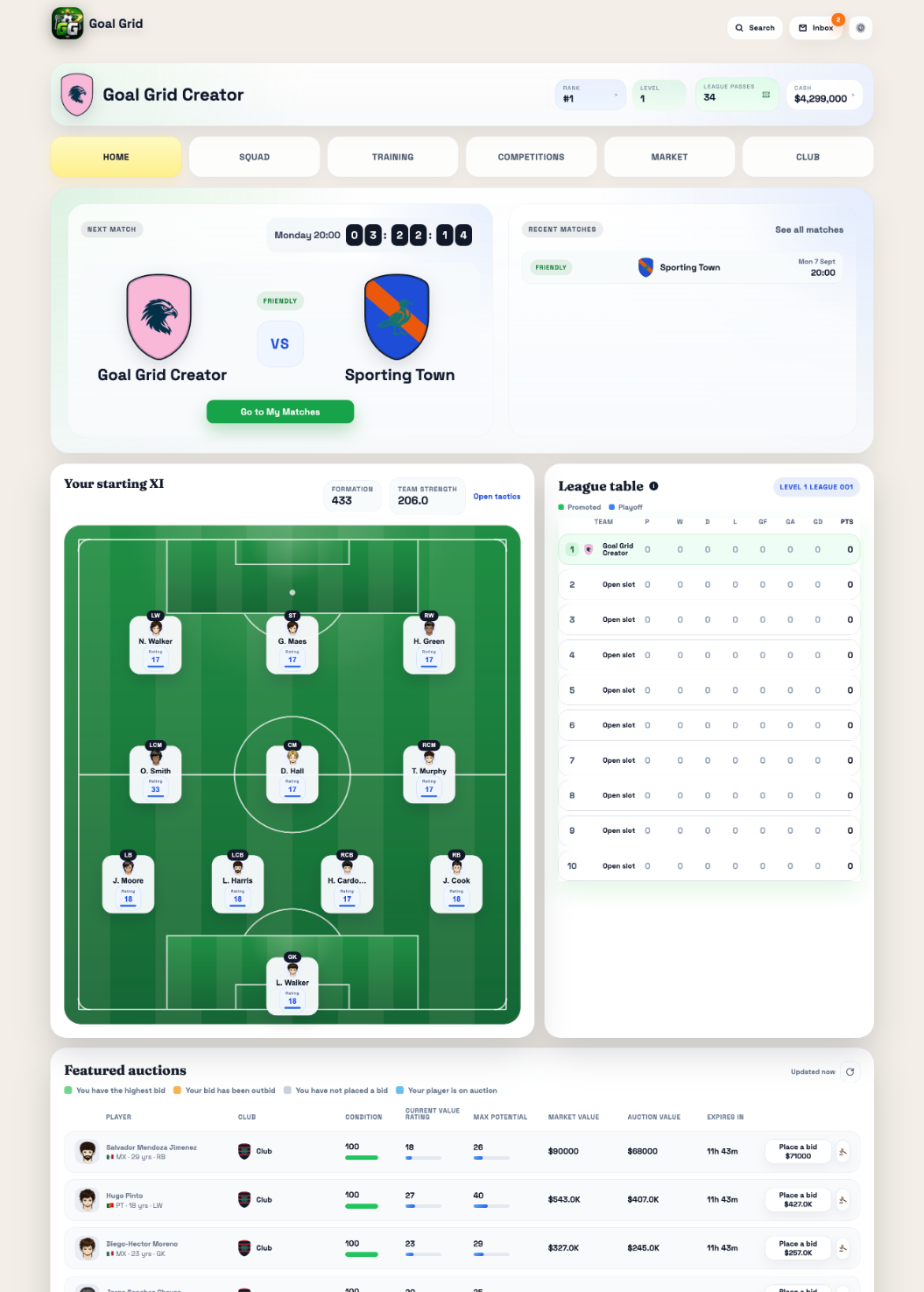 Goal Grid screenshot 1