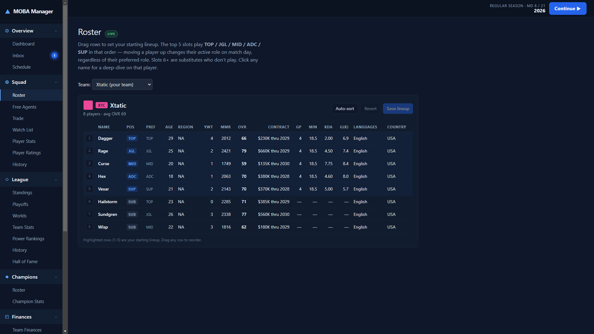 MOBA Manager screenshot 4