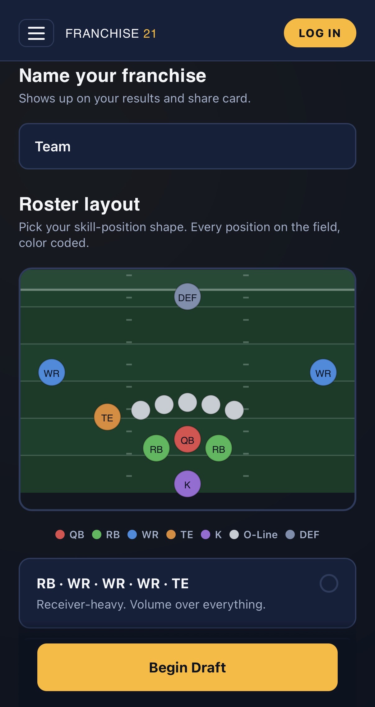 Franchise21 screenshot 1
