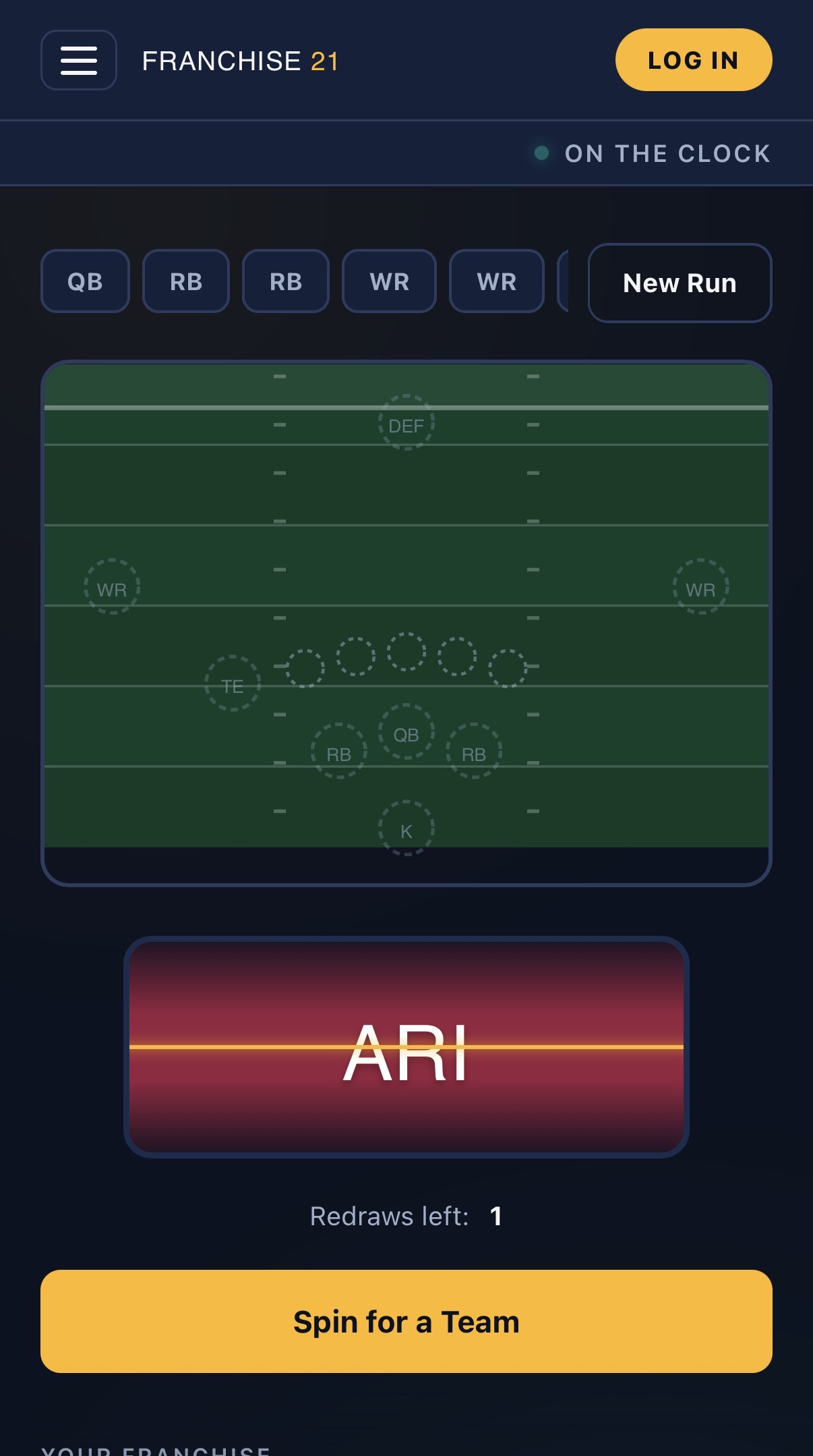 Franchise21 screenshot 2