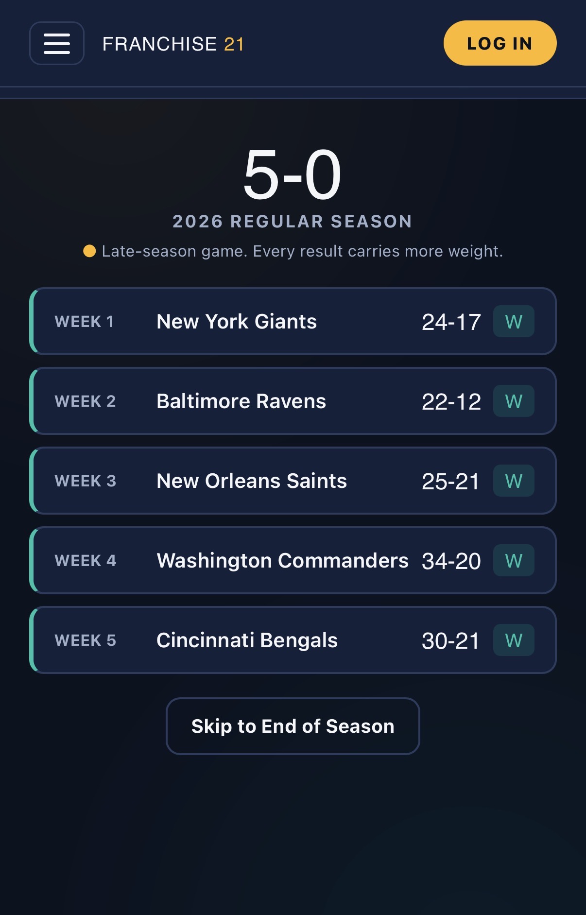 Franchise21 screenshot 4