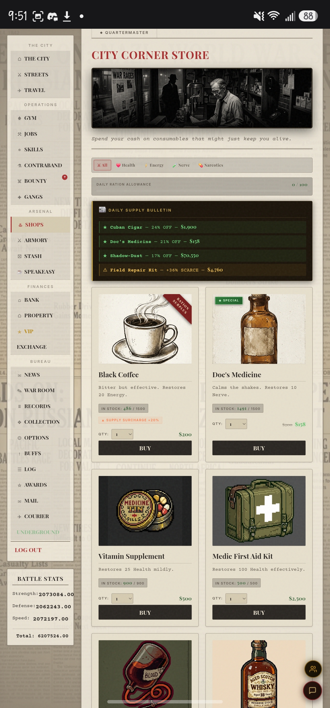 Blackridge RPG - gameplay screenshot