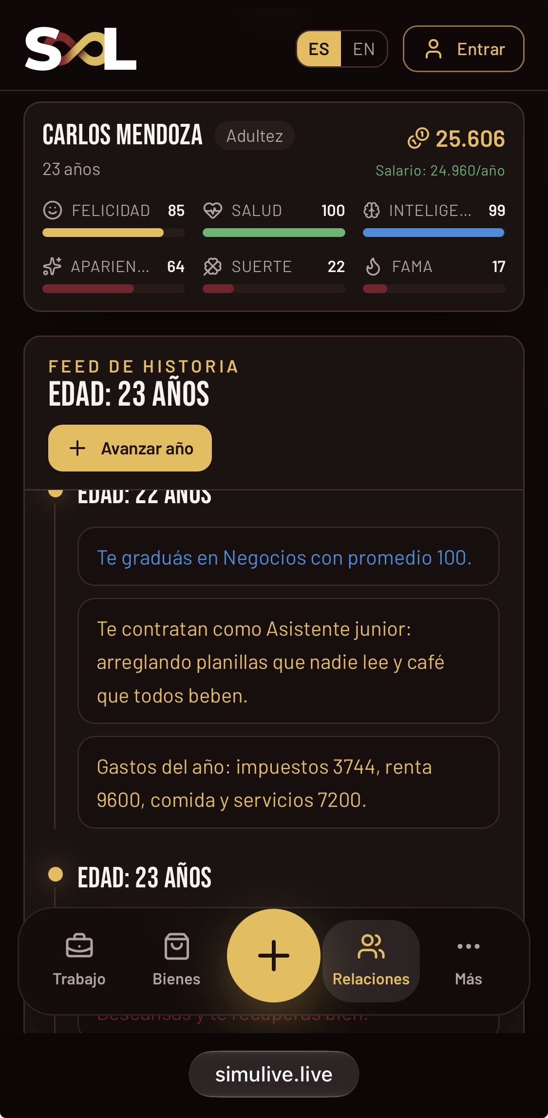 Simulive screenshot 1