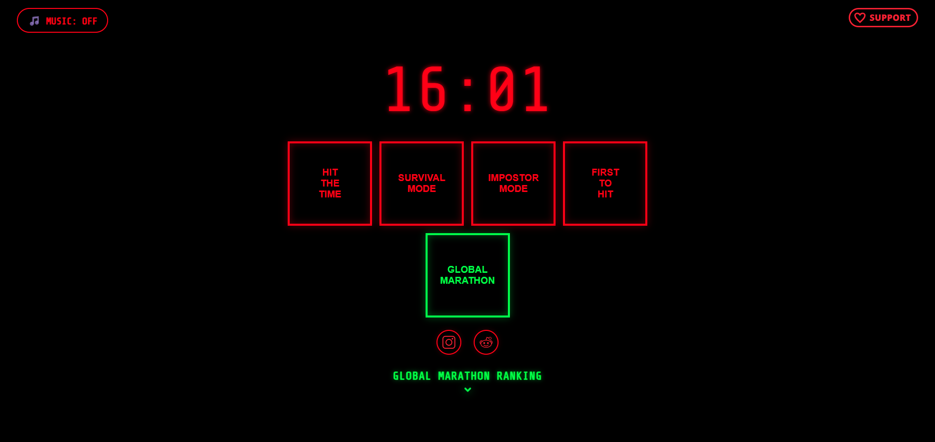 HitTheTimer.com - gameplay screenshot