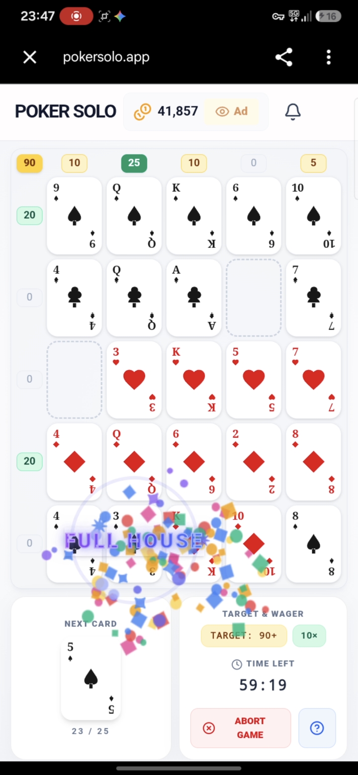 PokerSolo screenshot 1